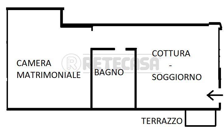 Cattura.PNG - Monolocale Contra' Do Rode 14, Vicenza - planimetria 1