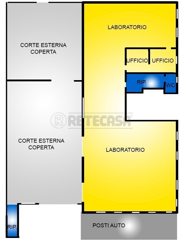 Piantina Retecasa.jpg - Laboratory Via Fratelli Albanese 20, Vicenza - floor plans 1