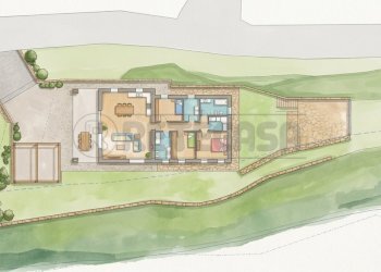 bozzetto planimetria generato con AI - Terreno edificabile Via Faldi 15, Nogarole Vicentino - foto 8