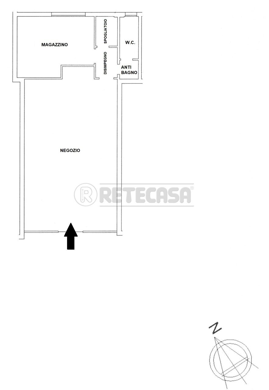 PLANIMETRIA - Locale Commerciale Via de Gasperi, Altavilla Vicentina - planimetria 1
