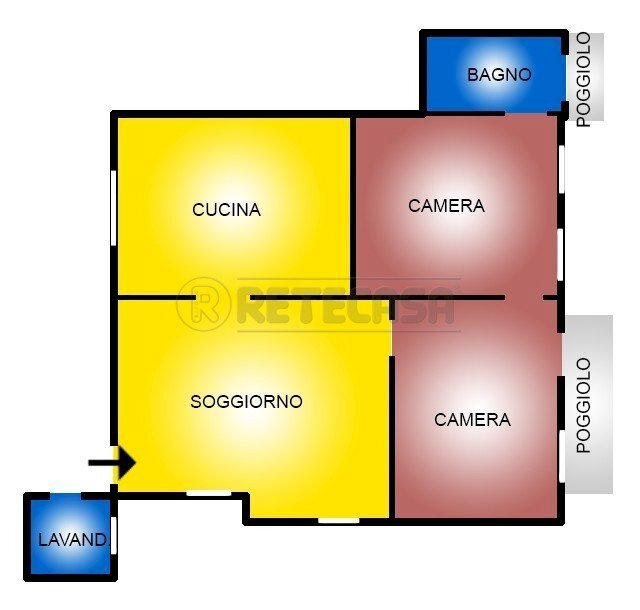 Retecasa_Valdagno - Planimetria - Four-room apartment Valdagno - floor plans 1