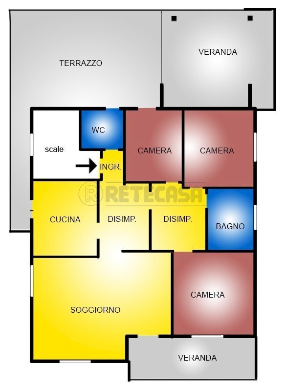 Retecasa_Valdagno - Planimetria - Appartamento Valdagno - planimetria 1