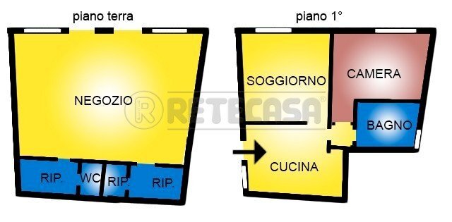 Retecasa_Valdagno - Planimetria - Monolocale Valdagno - planimetria 1