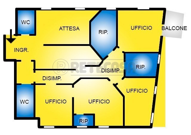 Planimetria.jpg - Ufficio Valdagno - planimetria 1