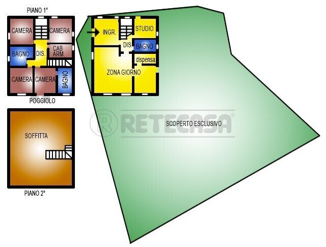 Retecasa_Valdagno - Planimetria - Independent house Valdagno - floor plans 1