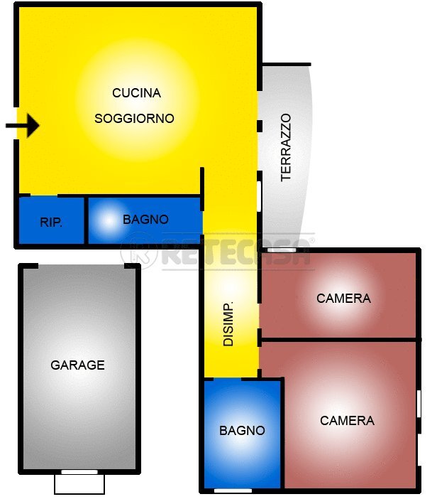 Retecasa_Cornedo - Quadrilocale via palladio  27, Castelgomberto - planimetria 1