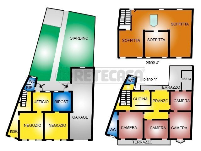 Retecasa_Cornedo - Casa semi indipendente Via Foscola 5, Castelgomberto - planimetria 1