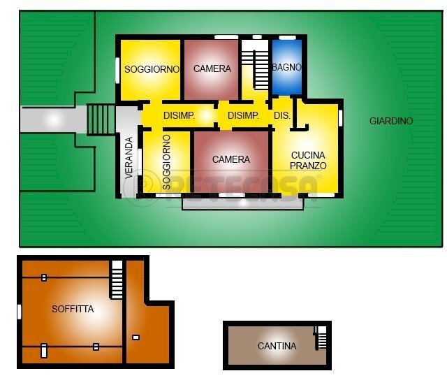 Retecasa_Cornedo - Villa Via San Francesco 6, Cornedo Vicentino - floor plans 1