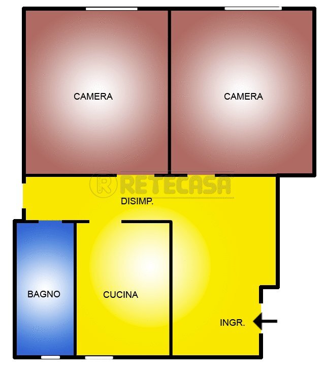 Planimetria - Bilocale Via francesco Todaro 5, Messina - planimetria 1