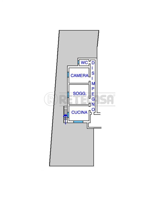 PLANIMETRIA - Three-room apartment VIA PALMANOVA 17, Santa Maria La Longa - floor plans 1