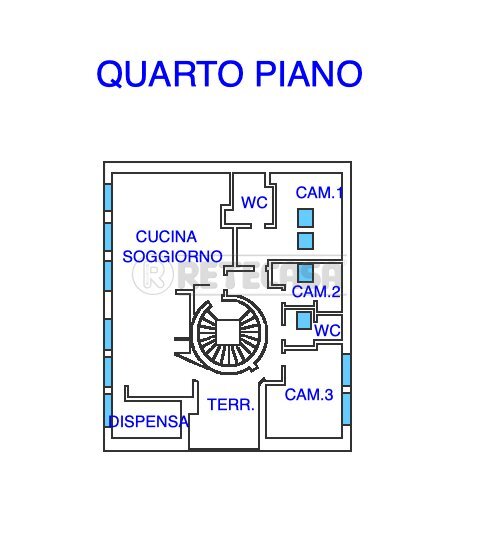 PLANIMETRIA - Attico CONTRADA SARVOGNAN 1, Palmanova - planimetria 1