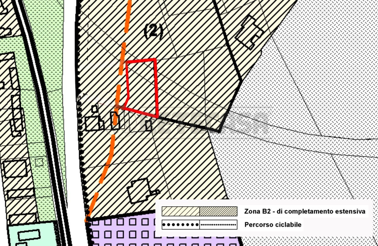 PIANO REGOLATORE - Terreno edificabile Via Palmanova 27, Santa Maria La Longa - planimetria 1