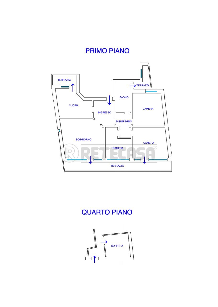 PLANIMETRIA - Appartamento Via Camillo Benso Conte di Cavour 13, Cervignano del Friuli - planimetria 1