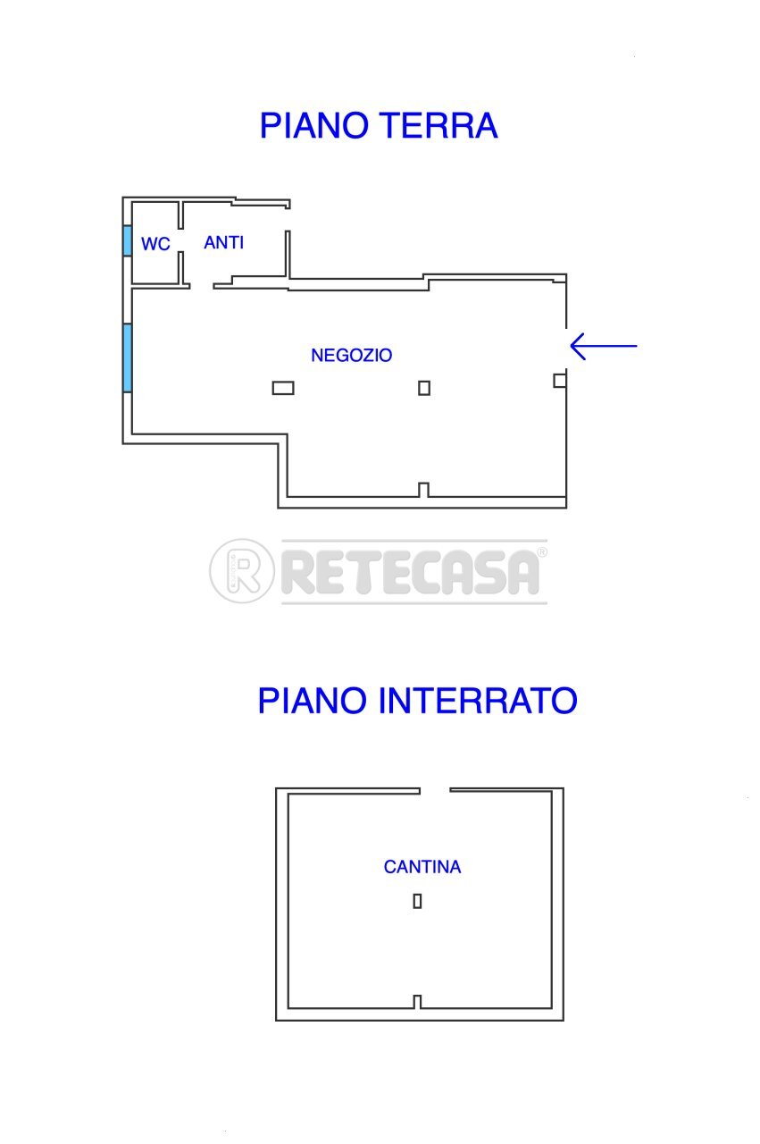 PLANIMETRIA - Locale Commerciale BORGO AQUILEIA 3, Palmanova - planimetria 1