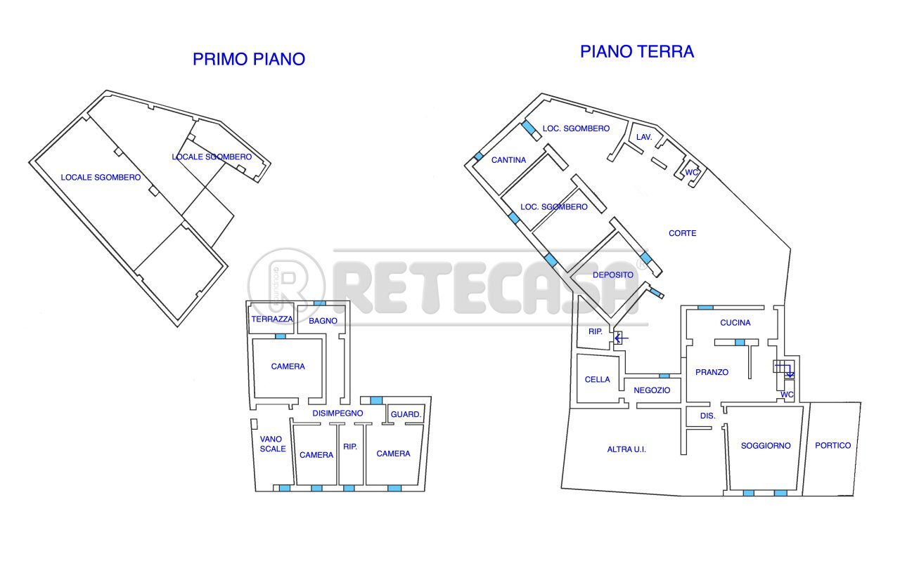 PLANIMETRIA - Townhouse VIA 24 MAGGIO  28, Aiello del Friuli - floor plans 1