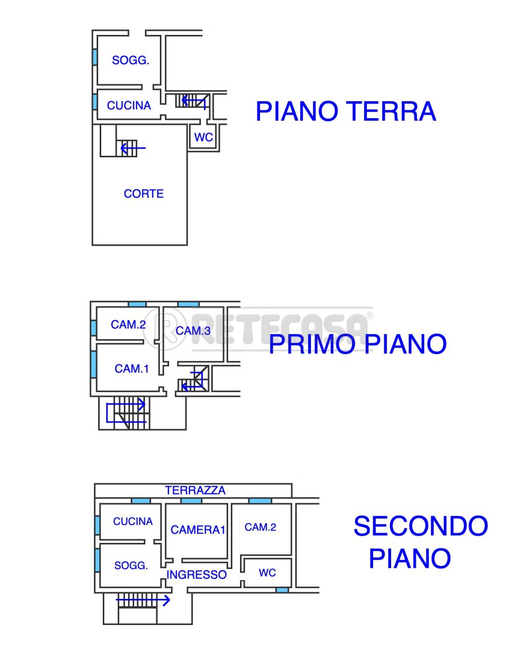 PLANIMETRIA - Terratetto - Terracielo VIA GIUSEPPE GARIBALDI 12, Marano Lagunare - planimetria 1