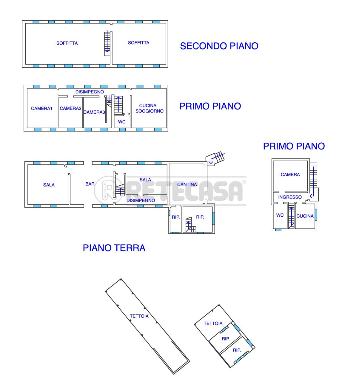 PLANIMETRIA - Terratetto - Terracielo SP71 35, Palmanova - planimetria 1
