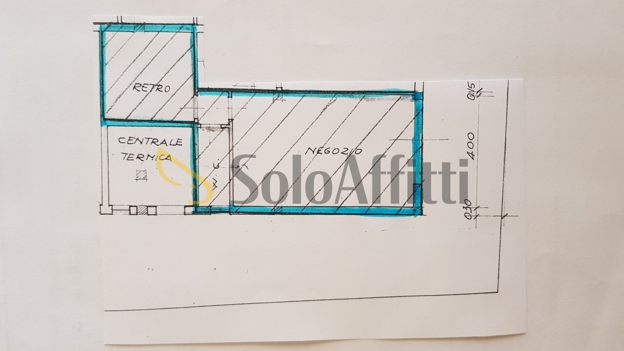 planimetria via Piacenza (1).jpg - Locale Commerciale Chiavari - foto 2