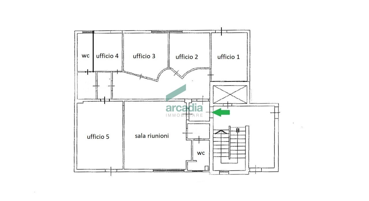 planimetria - Office Via Papa Giovanni Paolo I' 10/E, Bari - floor plans 1