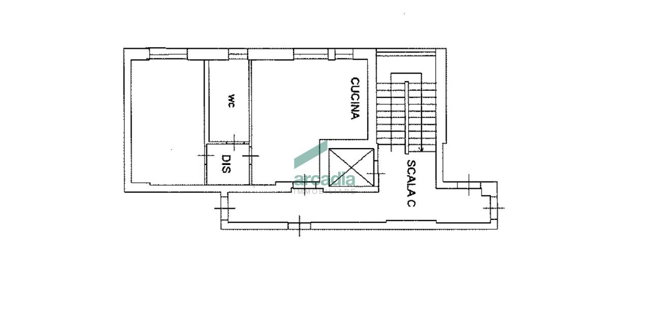 Planimetria - Two-room apartment Via Giovanni Amendola 156, Bari - floor plans 1