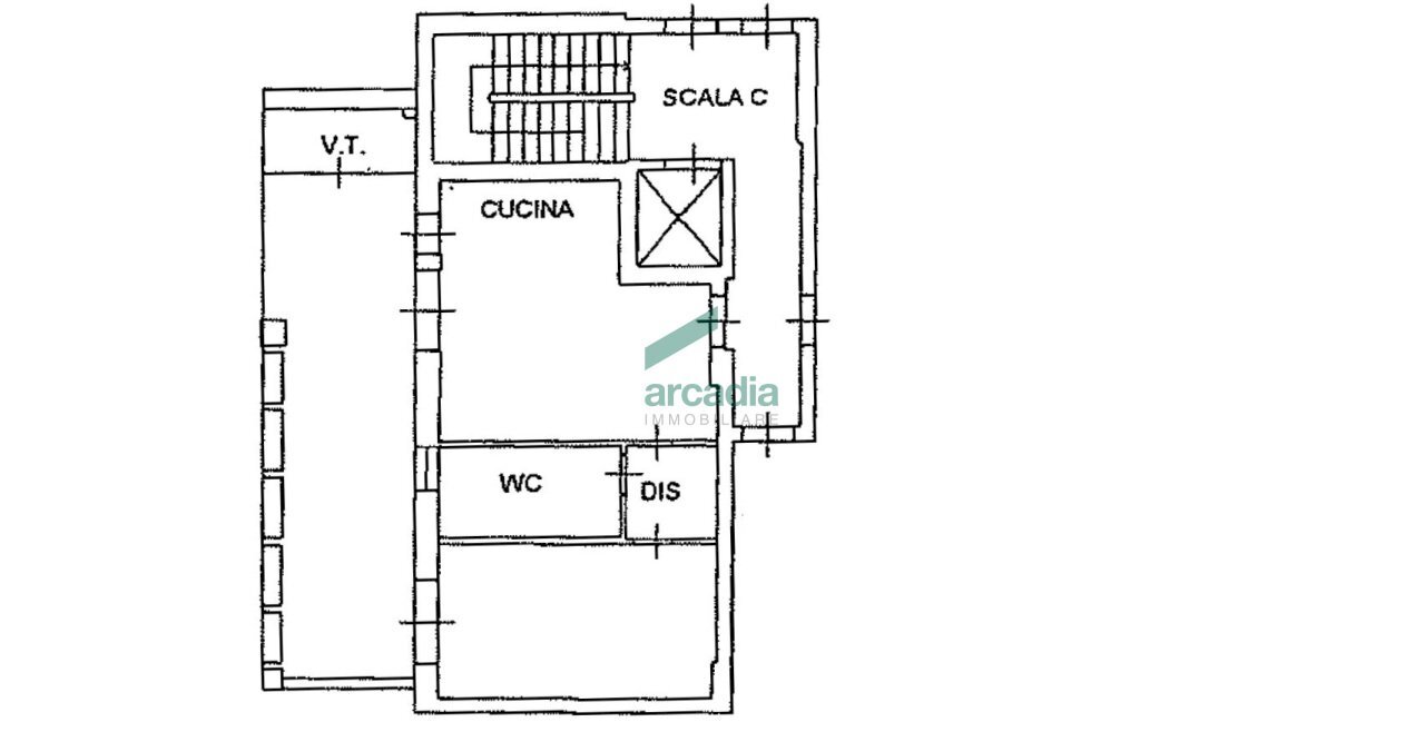 Pianta 4? piano.jpg - Two-room apartment Via Giovanni Amendola  156, Bari - floor plans 1