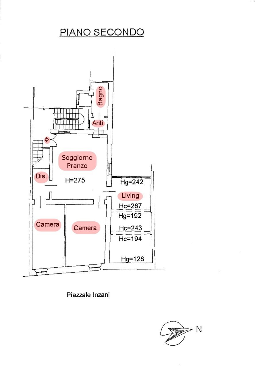 planimetria - Quadrilocale Strada Giovanni Inzani 15, Parma - planimetria 1
