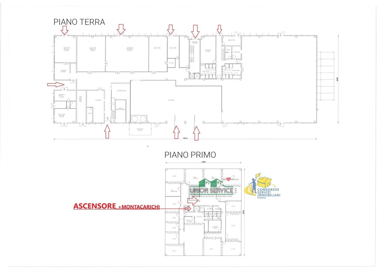 planimetria stato di fatto W.jpg - Commercial Premises via Forlanini, Parma - floor plans 1