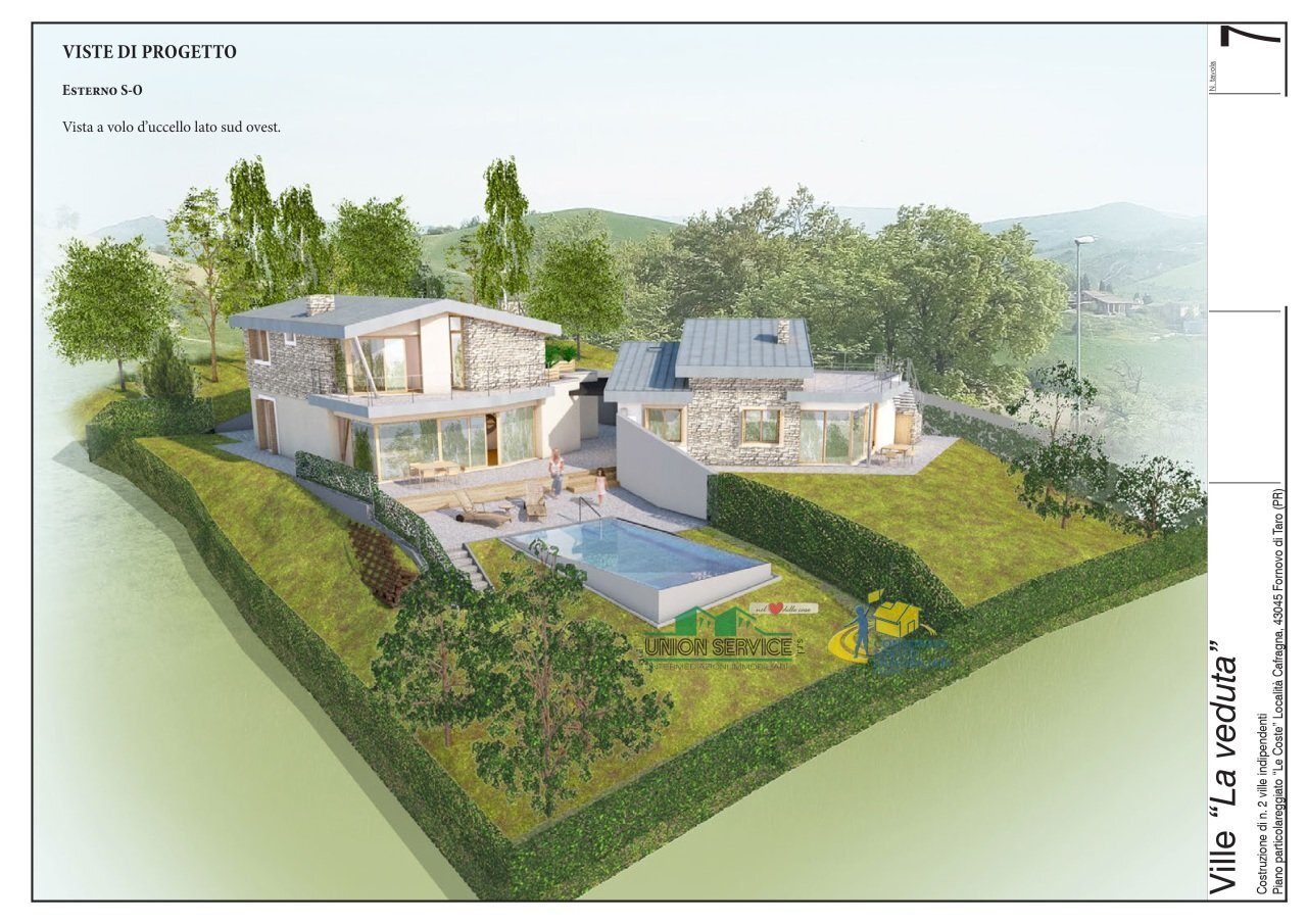 cafragna - viste di progetto.jpg - Building land Località Cafragna 6, Fornovo di Taro - photo 1