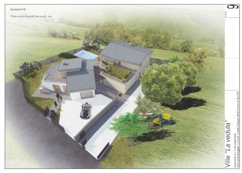 cafragna - viste di progetto2.jpg - Terreno edificabile Località Cafragna 6, Fornovo di Taro - foto 5