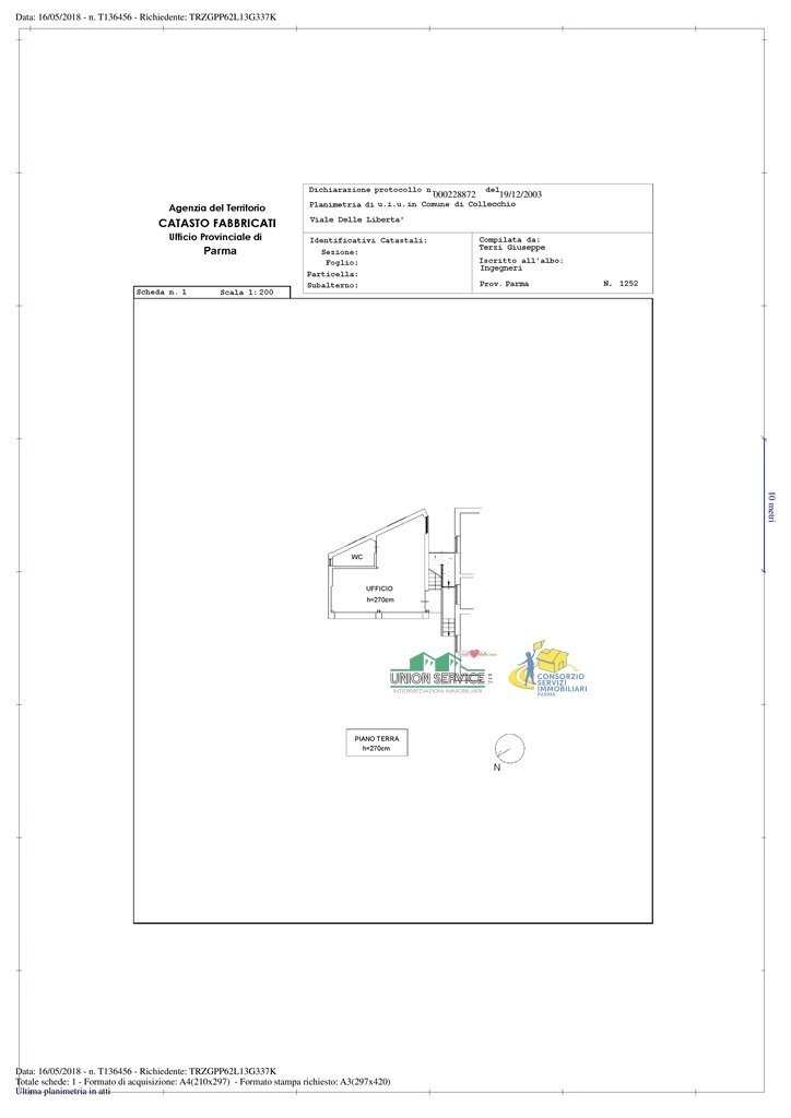 PLN_115383134_2.jpg - Office Viale Libertà 5, Collecchio - floor plans 1