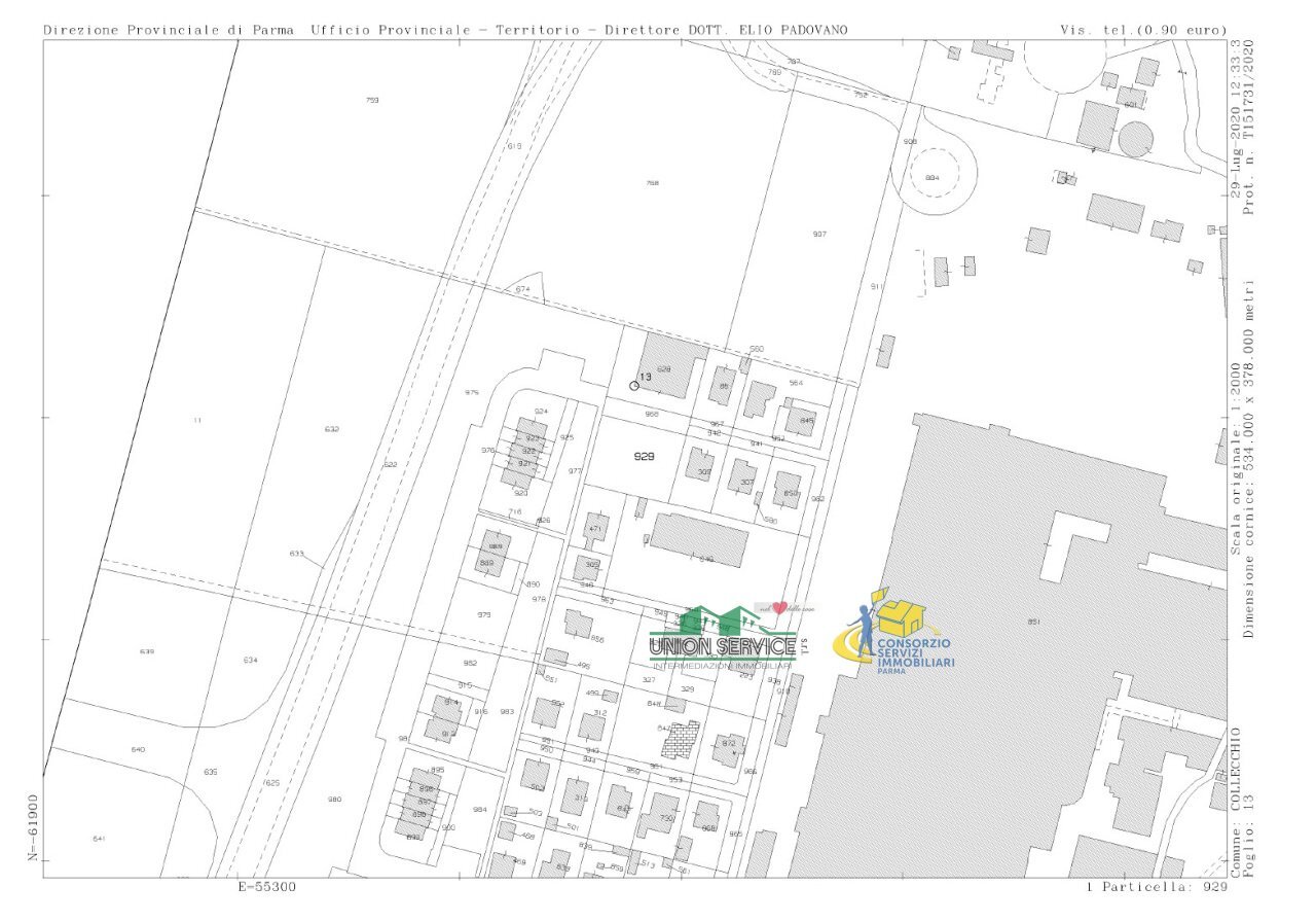 planimetria.jpg - Terreno edificabile Via Venezia, Collecchio - planimetria 1