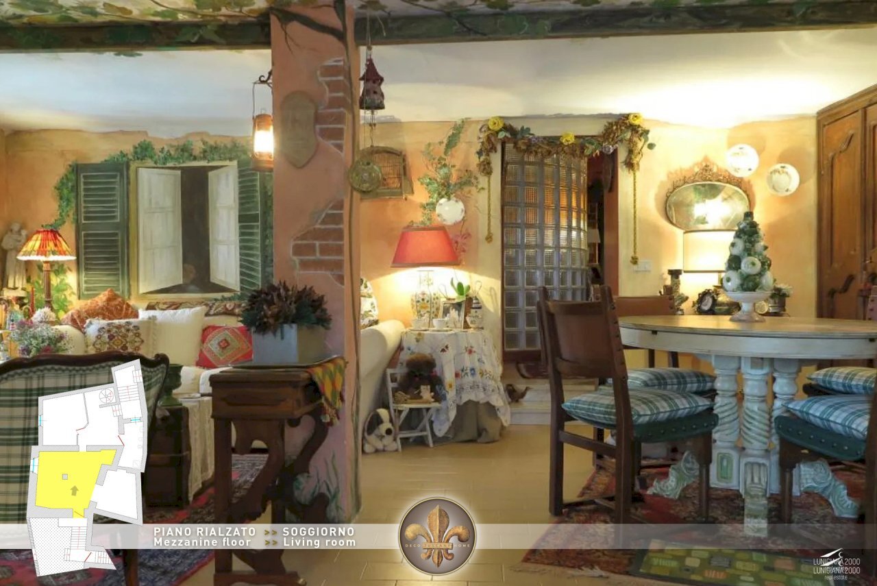 [ENG] - Piano 1 RIALZATO -1- Soggiorno (C) - .jpg - Appartamento Santo Stefano di Magra - foto 2