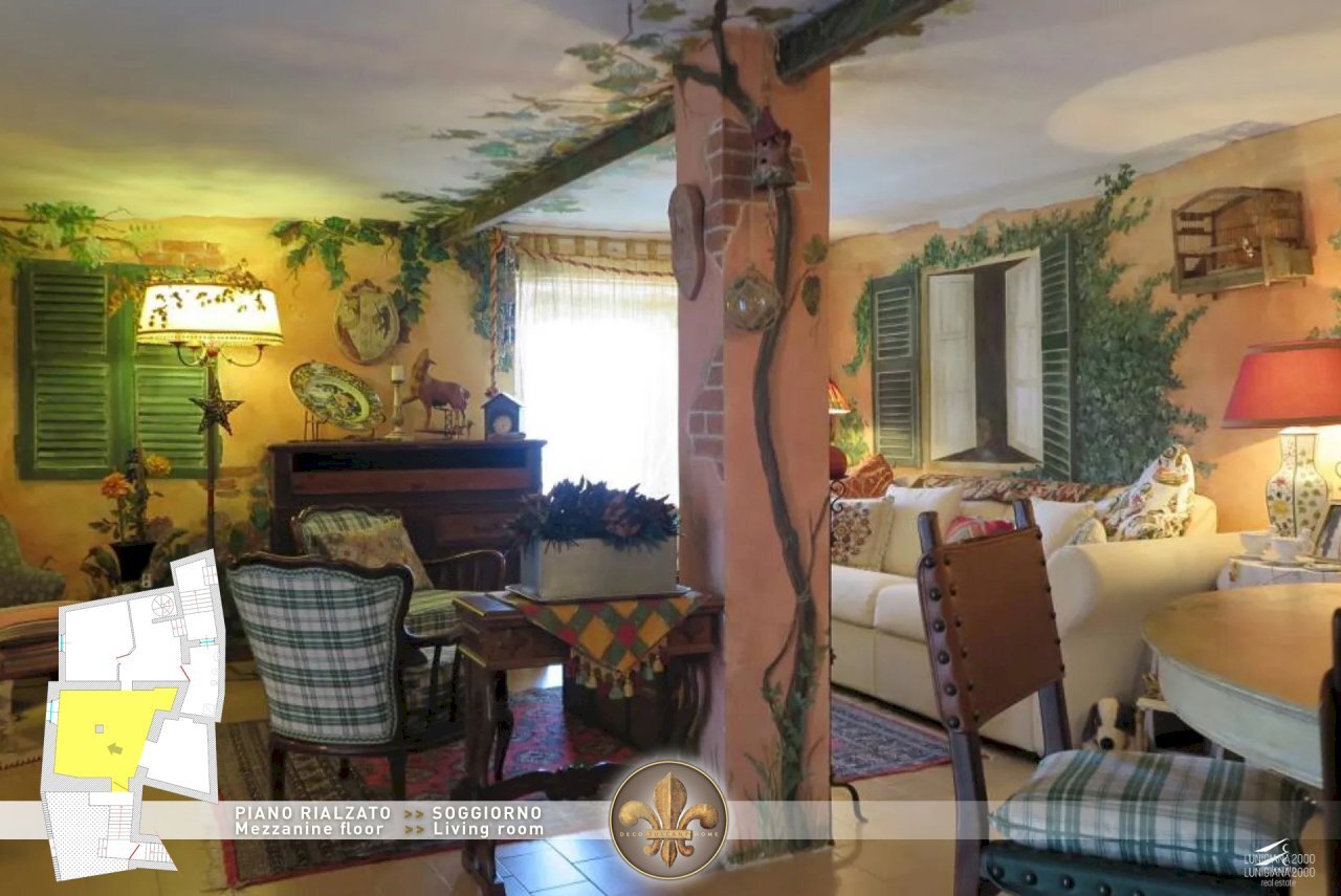 [ENG] - Piano 1 RIALZATO -1- Soggiorno (B) - .jpg - Appartamento Santo Stefano di Magra - foto 3