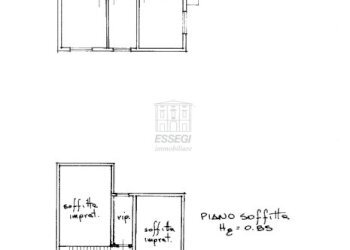 Planimetria Piano 1 e soffitta.jpeg - Villa Strada Comunale Generale Carlo Alberto dalla Chies 83, Capannori - foto 19