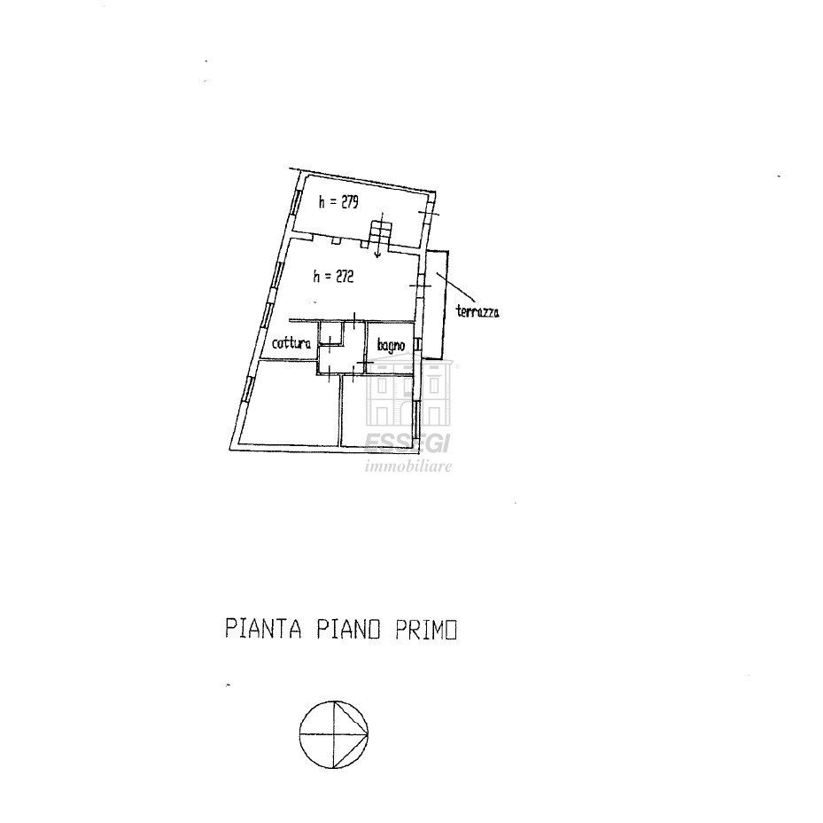 Planimetria IA04014 - Apartment Via Giovanni Sercambi, Lucca - floor plans 1