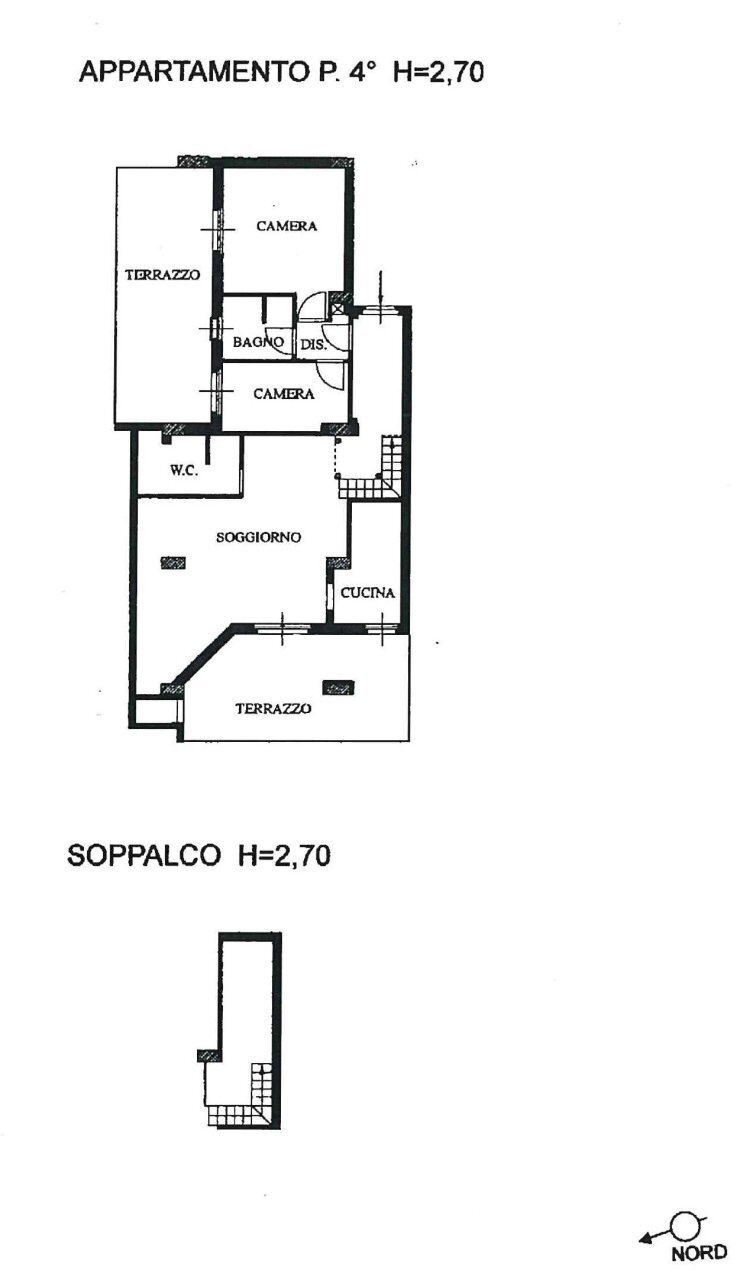 planimetria - Attico Via della Vittoria 23, Passignano sul Trasimeno - planimetria 1