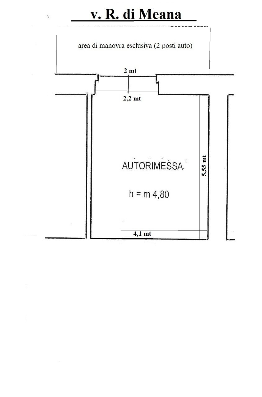 PLANI GARAGE JPG.jpg - Box Via Tancredi Ripa di Meana, Perugia - planimetria 1
