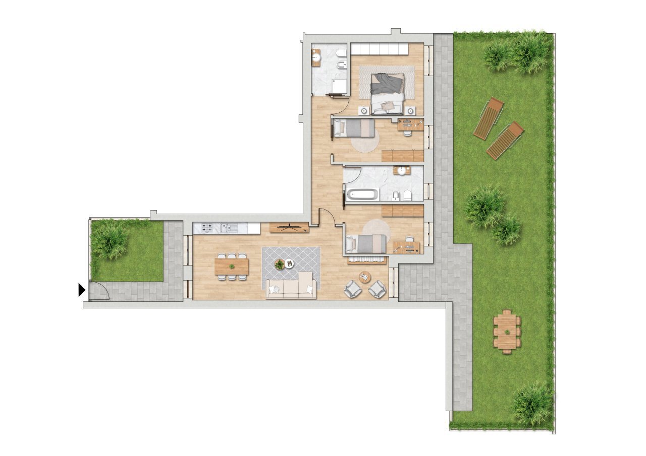Edificio B - Interno 2.jpg - Apartment Via Calzolara, Valsamoggia - floor plans 1
