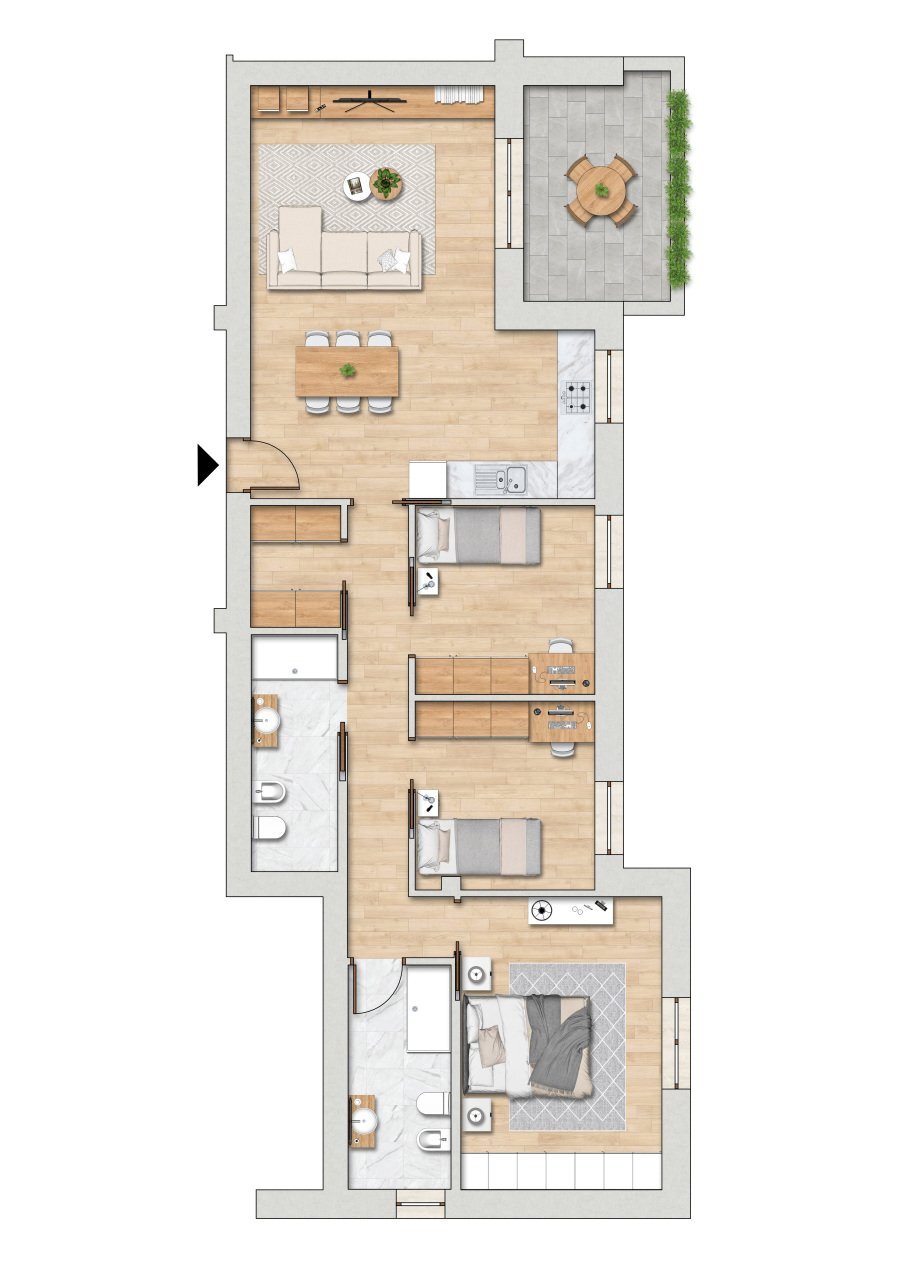 Edificio B - Interno 4.jpg - Apartment Via Calzolara, Valsamoggia - floor plans 1