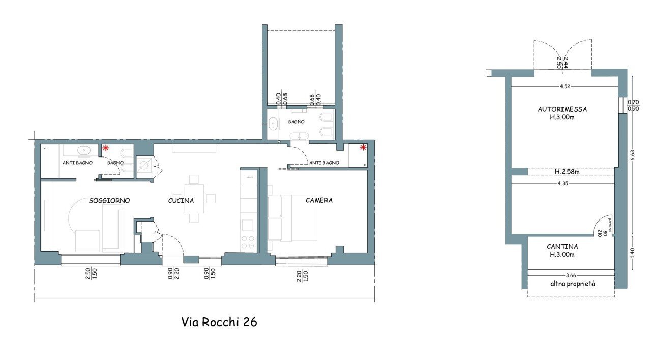 planimetria.jpg - Quadrilocale Via Cesare Rocchi, Valsamoggia - planimetria 1