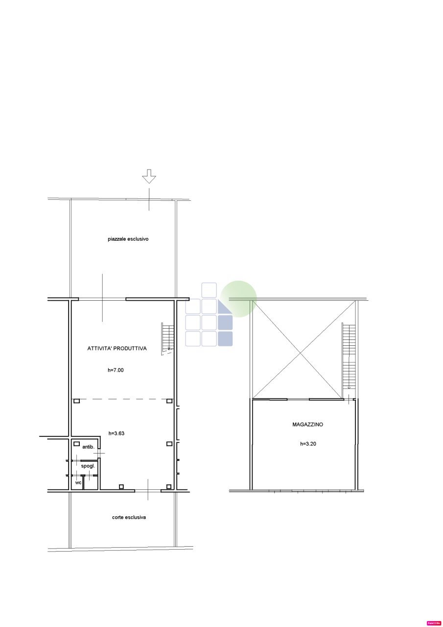 planimetria - Capannone Via Pera 33, Livorno - planimetria 1