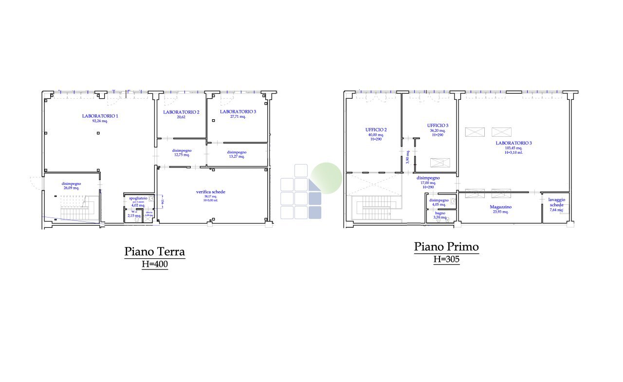 planimetria - Commercial Premises Via  Cimarosa 55, Livorno - floor plans 1