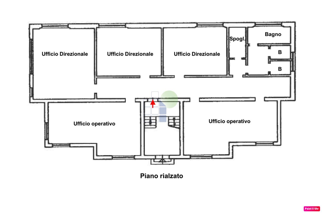 planimetria - Office Via L. da Vinci 35, Livorno - floor plans 1