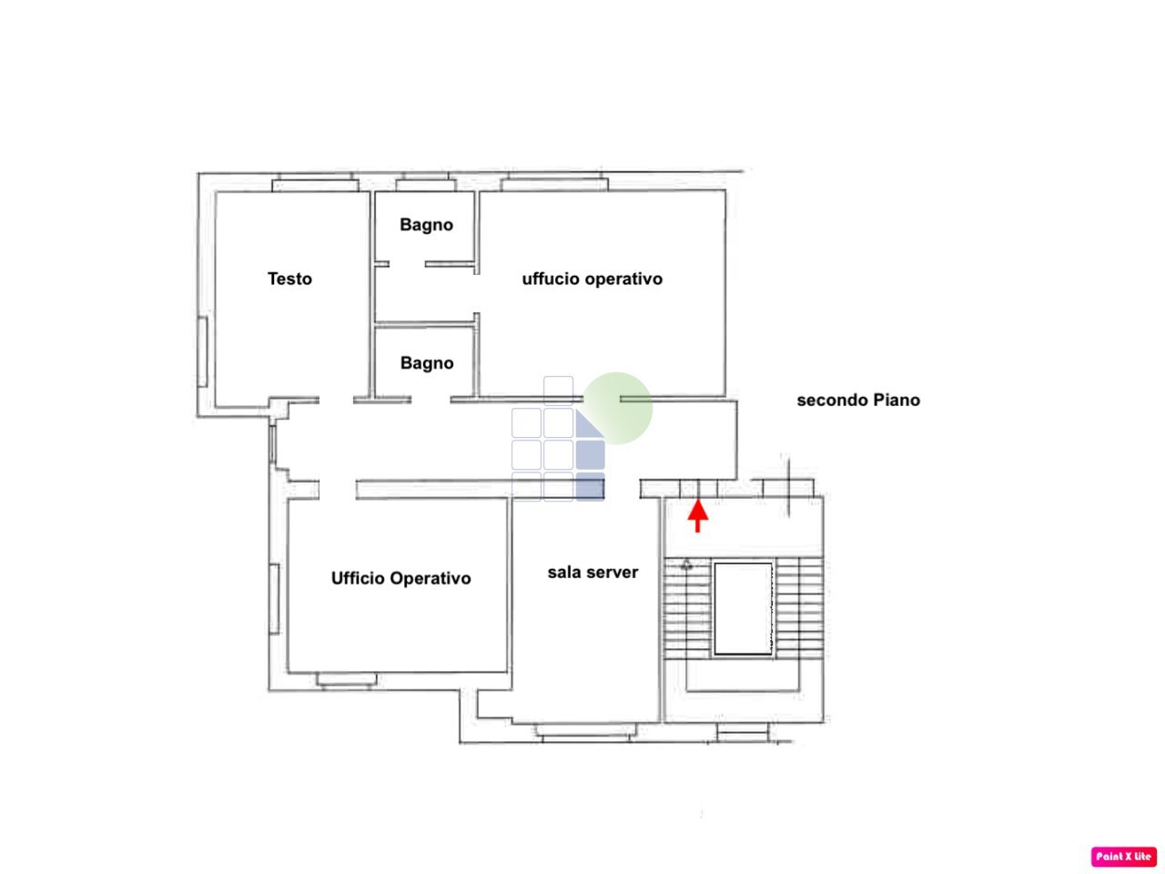 planimetria - Office Via L. da Vinci 35, Livorno - floor plans 1