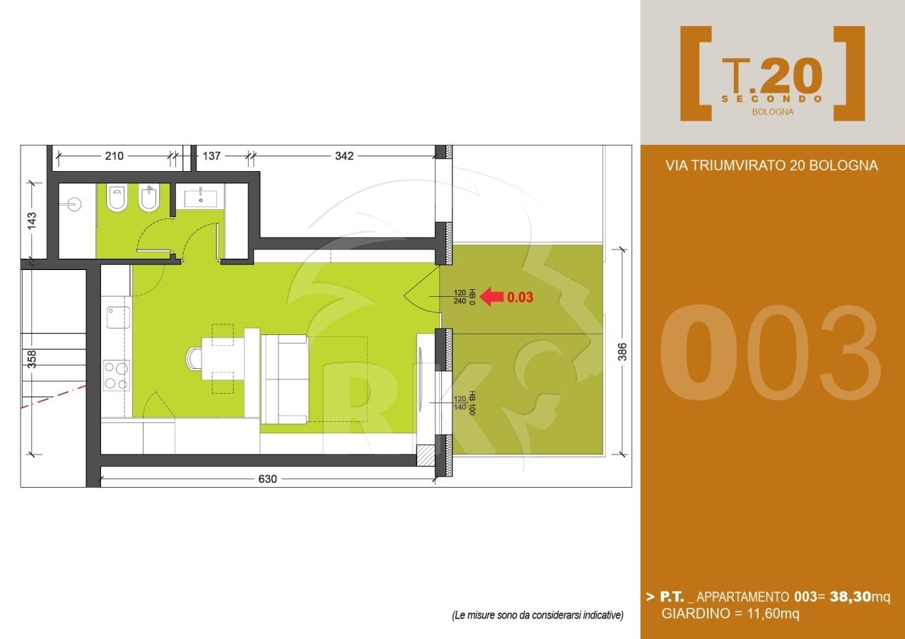003_page-0001 (1).jpg - One-room apartment via Triumvirato  20, Bologna - floor plans 1