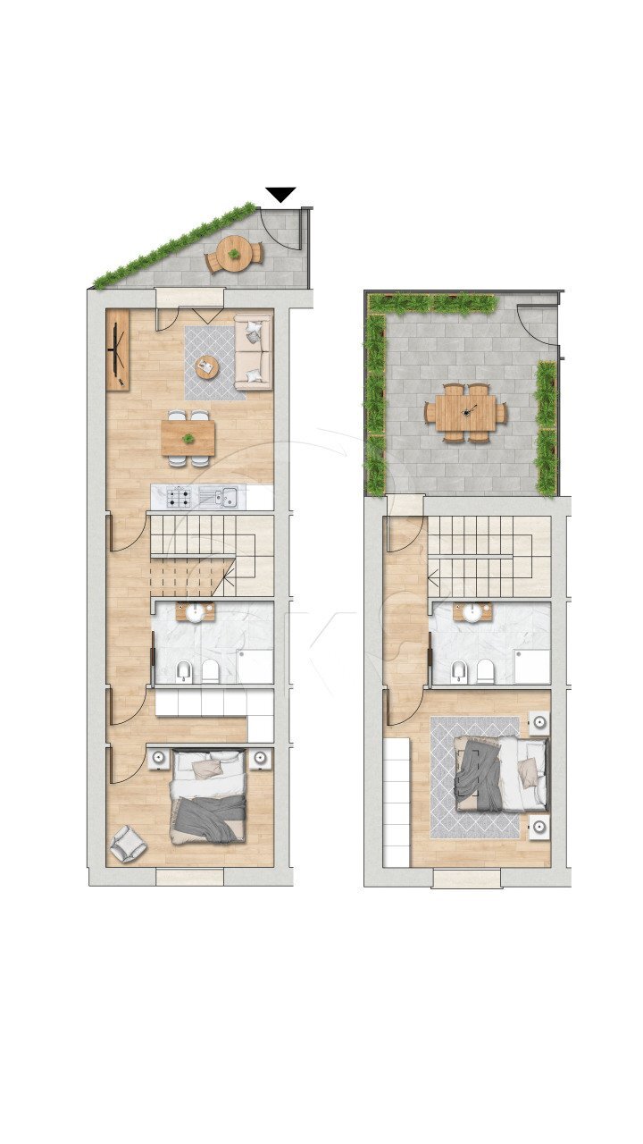 Unita B1.jpg - Villa a Schiera Via del Greto 1, Bologna - planimetria 1