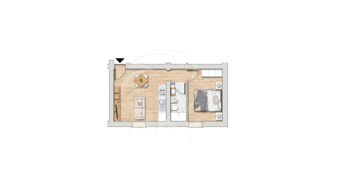 Unita C8-C12.jpg - Two-room apartment Via del Greto 1, Bologna - floor plans 1