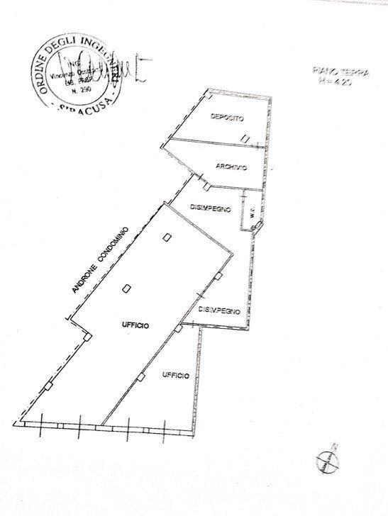 planimetria .jpg - Ufficio Viale Scala Greca 300f, Siracusa - planimetria 1