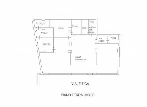 planimetria basso1.jpeg - Commercial Premises Viale Tica 44, Siracusa - floor plans 1