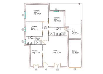 Planimetria 9723.png - Casa semi indipendente via Sesia  sn, Caltignaga - foto 2